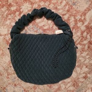 FP Movement by Free People Dark Green Quilted Shoulder Bag